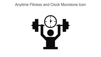 Anytime Fitness And Clock Monotone Icon In Powerpoint Pptx Png And Editable Eps Format