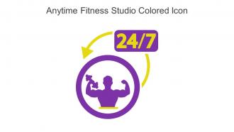Anytime Fitness Studio Colored Icon In Powerpoint Pptx Png And Editable Eps Format