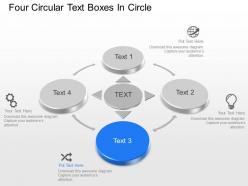 Ao four circular text boxes in circle powerpoint template