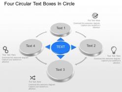 Ao four circular text boxes in circle powerpoint template
