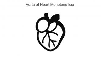 Aorta Of Heart Monotone Icon In Powerpoint Pptx Png And Editable Eps Format