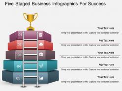 Ap five staged business infographics for success powerpoint template