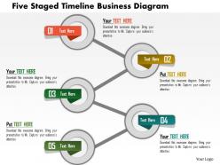 Ap five staged timeline business diagram powerpoint templets