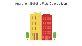 Apartment Building Flats Colored Icon In Powerpoint Pptx Png And Editable Eps Format