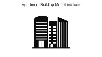 Apartment Building Monotone Icon In Powerpoint Pptx Png And Editable Eps Format