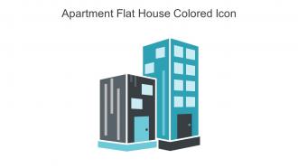 Apartment Flat House Colored Icon In Powerpoint Pptx Png And Editable Eps Format