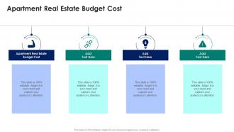 Apartment Real Estate Budget Cost In Powerpoint And Google Slides Cpb