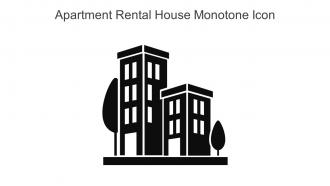 Apartment Rental House Monotone Icon In Powerpoint Pptx Png And Editable Eps Format