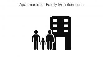 Apartments For Family Monotone Icon In Powerpoint Pptx Png And Editable Eps Format