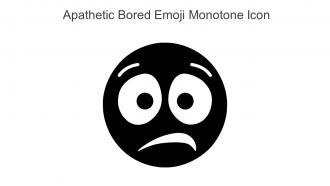 Apathetic Bored Emoji Monotone Icon In Powerpoint Pptx Png And Editable Eps Format