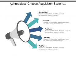 Aphrodisiacs choose acquisition system convenience plan cpb