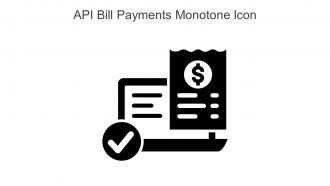 API Bill Payments Monotone Icon In Powerpoint Pptx Png And Editable Eps Format