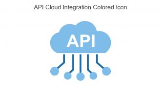API Cloud Integration Colored Icon In Powerpoint Pptx Png And Editable Eps Format