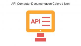 API Computer Documentation Colored Icon In Powerpoint Pptx Png And Editable Eps Format