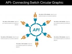 Api connecting switch circular graphic
