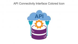 API Connectivity Interface Colored Icon In Powerpoint Pptx Png And Editable Eps Format