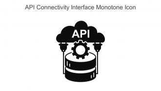 API Connectivity Interface Monotone Icon In Powerpoint Pptx Png And Editable Eps Format