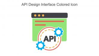API Design Interface Colored Icon In Powerpoint Pptx Png And Editable Eps Format