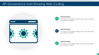 API Governance Icon Showing Web Coding