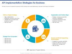 Api implementation strategies for business ppt powerpoint presentation icon diagrams