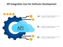 Api integration icon for software development