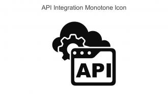 API Integration Monotone Icon In Powerpoint Pptx Png And Editable Eps Format