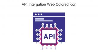 API Intergation Web Colored Icon In Powerpoint Pptx Png And Editable Eps Format