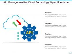 Api management for cloud technology operations icon