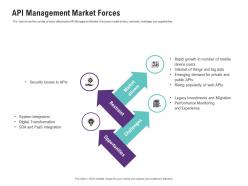 Api management market forces application programming interfaces ecosystem ppt mockup