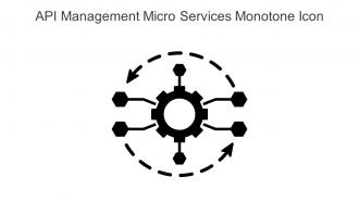 API Management Micro Services Monotone Icon In Powerpoint Pptx Png And Editable Eps Format