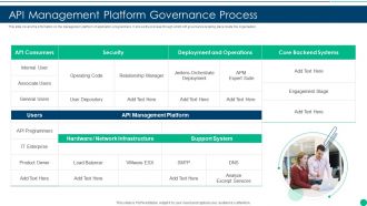 API Management Platform Governance Process