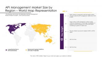 Api management solution api region world map representation
