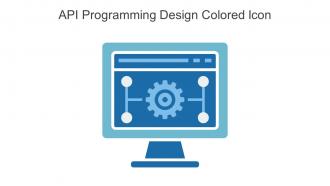 API Programming Design Colored Icon In Powerpoint Pptx Png And Editable Eps Format