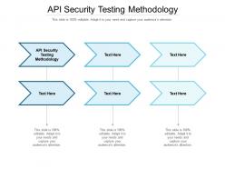 Api security testing methodology ppt powerpoint presentation slides example file cpb