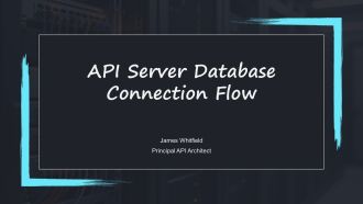 Api Server Database Connection Flow PPT Outline VA