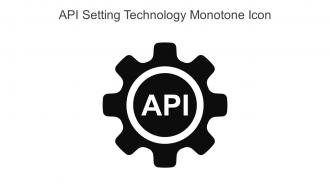 API Setting Technology Monotone Icon In Powerpoint Pptx Png And Editable Eps Format
