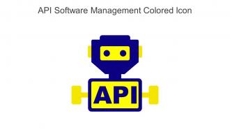 API Software Management Colored Icon In Powerpoint Pptx Png And Editable Eps Format