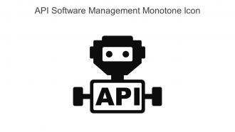 API Software Management Monotone Icon In Powerpoint Pptx Png And Editable Eps Format
