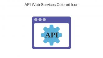 API Web Services Colored Icon In Powerpoint Pptx Png And Editable Eps Format