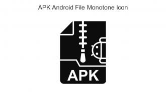 APK Android File Monotone Icon In Powerpoint Pptx Png And Editable Eps Format