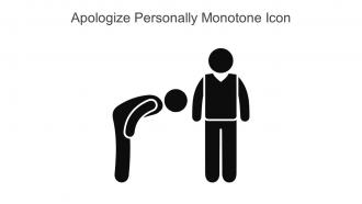 Apologize Personally Monotone Icon In Powerpoint Pptx Png And Editable Eps Format