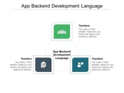 App backend development language ppt professional background cpb