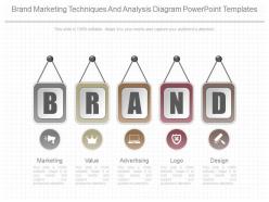 App brand marketing techniques and analysis diagram powerpoint templates