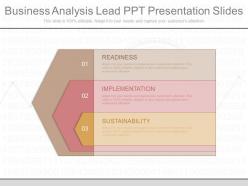 App business analysis lead ppt presentation slides