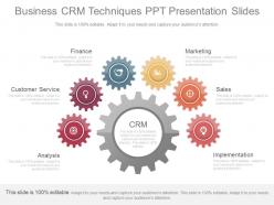 App business crm techniques ppt presentation slides