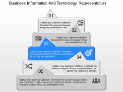 App business information and technology representation powerpoint template