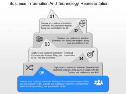 App business information and technology representation powerpoint template