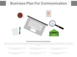 App business plan for communication flat powerpoint design