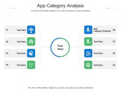App category analysis ppt powerpoint presentation professional graphics cpb