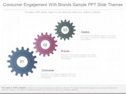 App consumer engagement with brands sample ppt slide themes